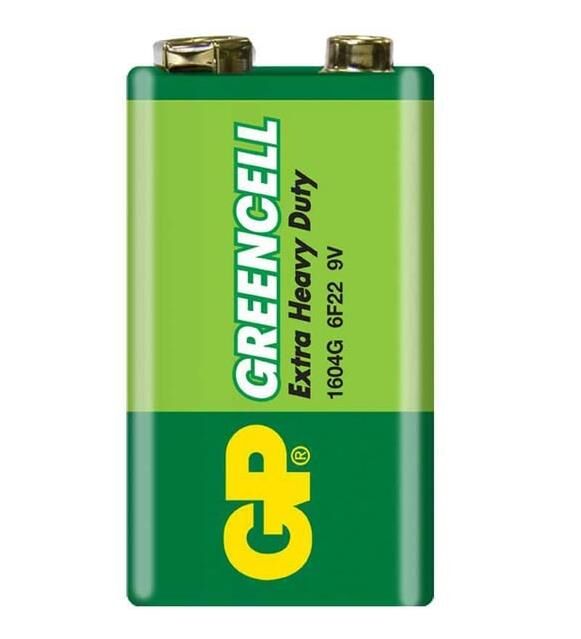 GP 1604G-B Greencell 9 Volt Pil