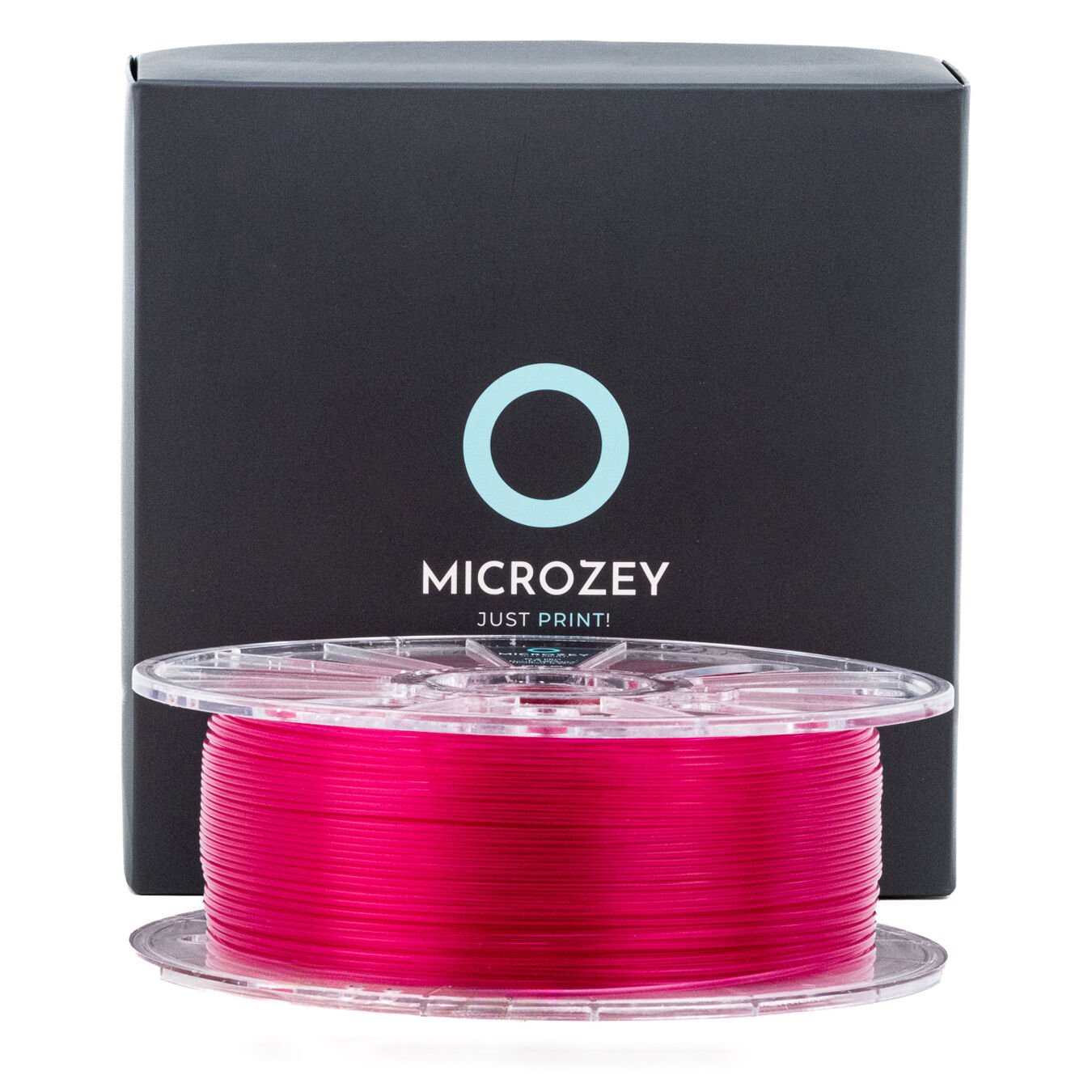 Microzey Re-PETG Filament Şeffaf Pembe
