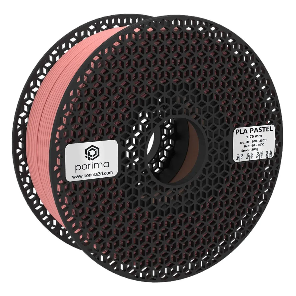 Porima PLA Pastel Filament Toz Pembe