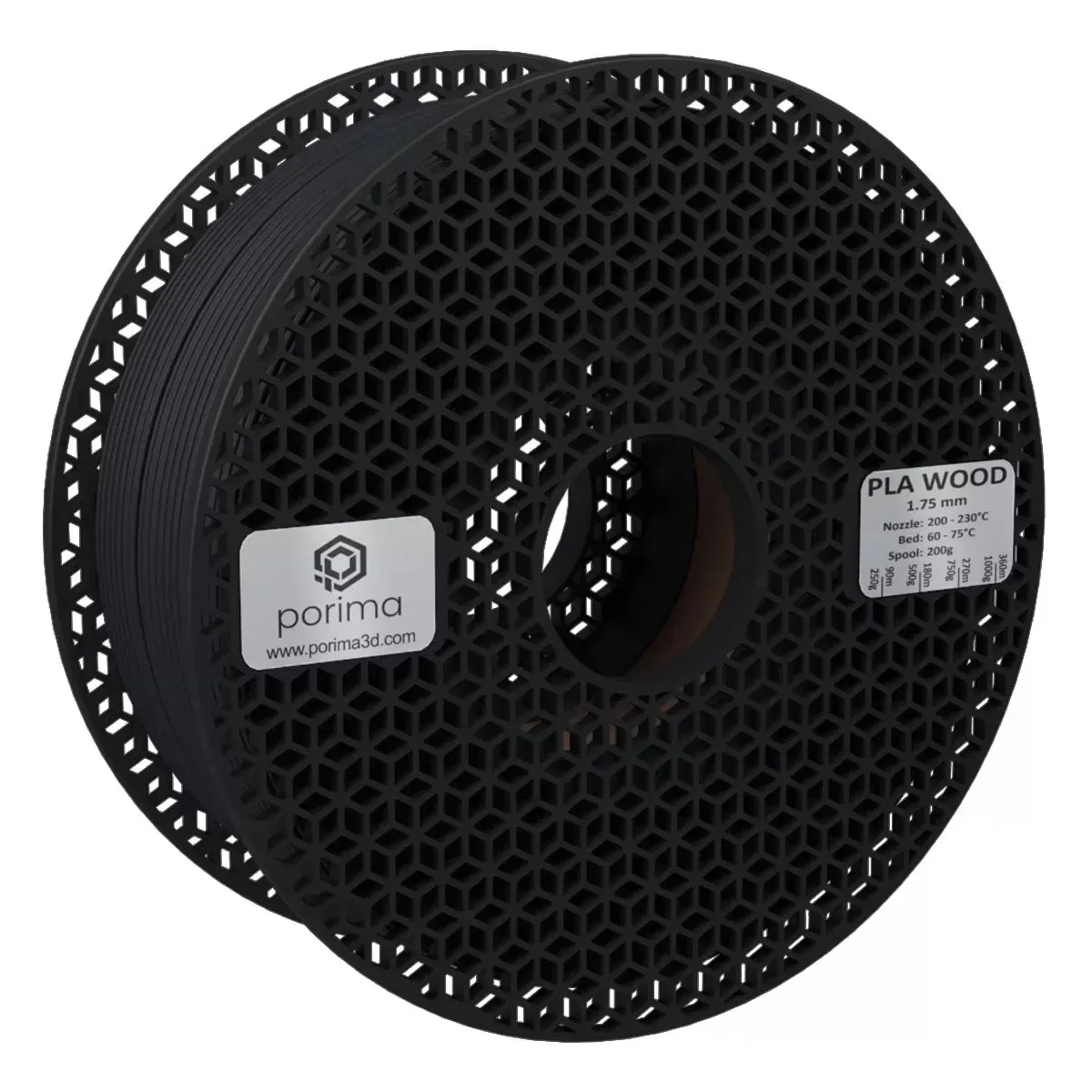 Porima PLA Wood Filament 1000gr Dark Wood