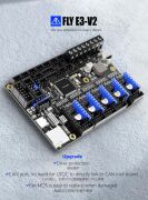 Mellow FLY E3 V2.0 32Bit, 5 Sürücülü 3D Yazıcı Anakartı
