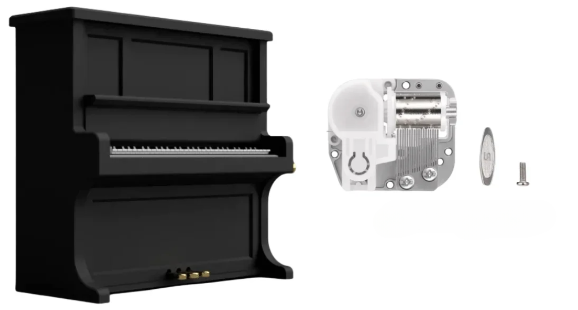 Bambu Lab Orijinal Piano Music Box -K014 Kurmalı