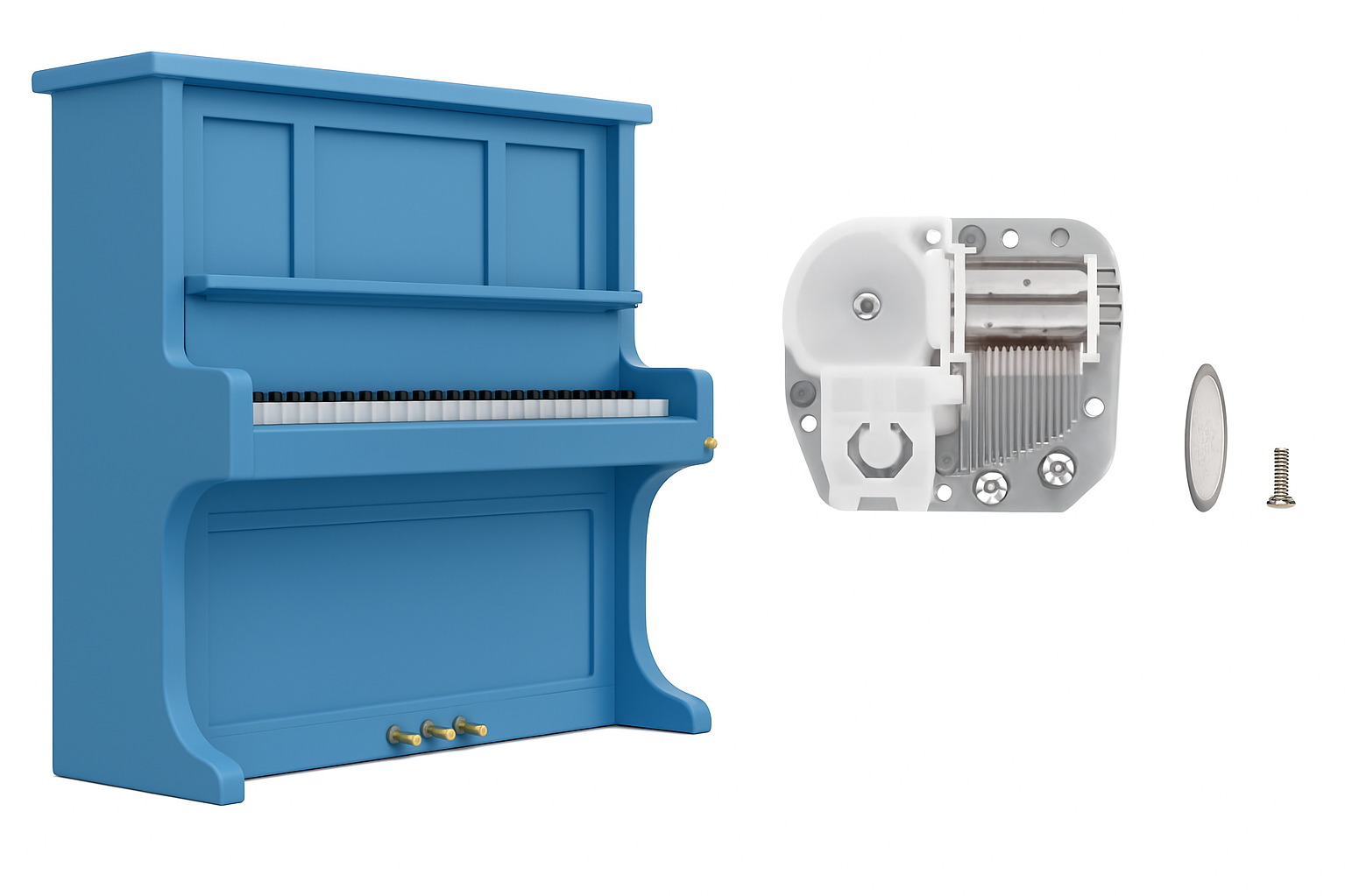 Bambu Lab Piano Music Box Kurmalı