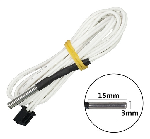 3mm HT-NTC 100K 300 Derece 1,2m Termistör