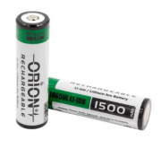 Orion 18650 3.7V 1500mAh Li-on Şarj Edilebilir Pil