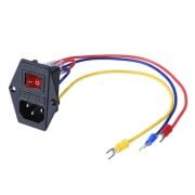 Sigortalı Işıklı Anahtarlı Power Düğmesi | Power Switch