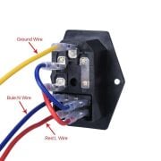 Sigortalı Işıklı Anahtarlı Power Düğmesi | Power Switch
