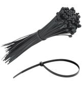 Siyah Kablo Bağı / Cırt Kelepçe - 2x100 mm 50 ADET