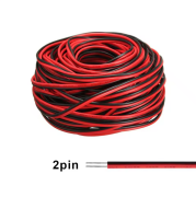 Kırmızı - Siyah Montaj Kablosu 1 Metre (22 AWG)