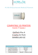 Medikal PC (Polikarbon Filament)  (1.75mm / 750gr)