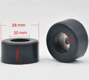 Metal Pullu 38mm Kauçuk Ayak (4 Adet)