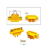 XT-60E Erkek Konnektör - Panel Bağlantılı