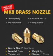 Yeni MK8 Pirinç Nozzle Çeşitleri